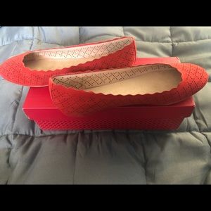 Tropical Orange Flats